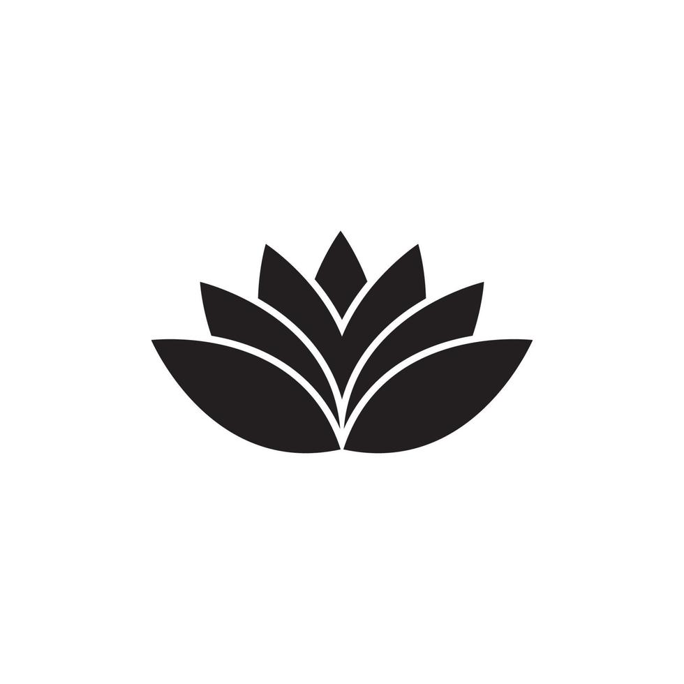 Schönheit Vektor Lotus Blumen Design Logo Vorlage Symbol