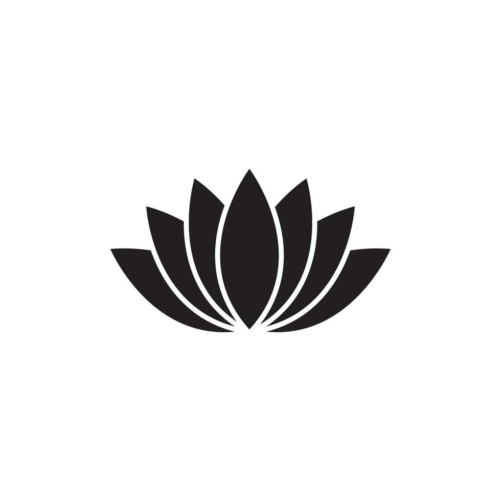 Schönheit Vektor Lotus Blumen Design Logo Vorlage Symbol