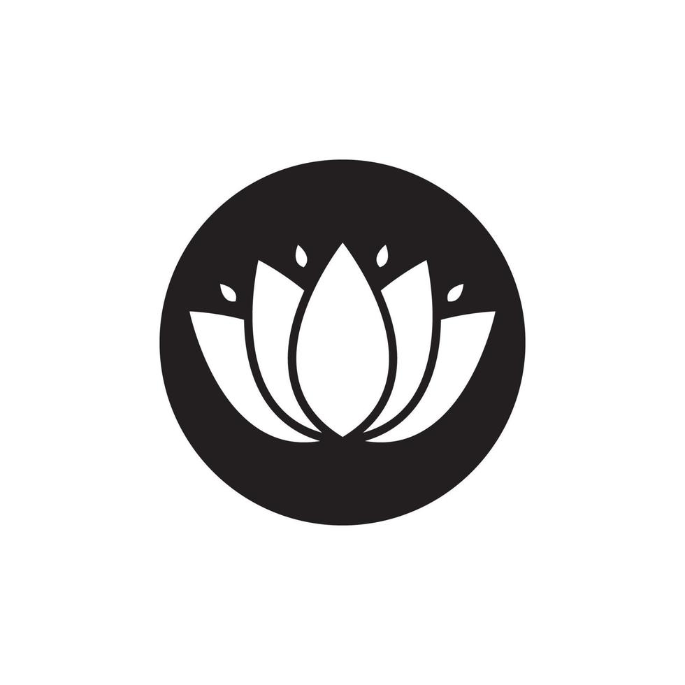 Schönheit Vektor Lotus Blumen Design Logo Vorlage Symbol