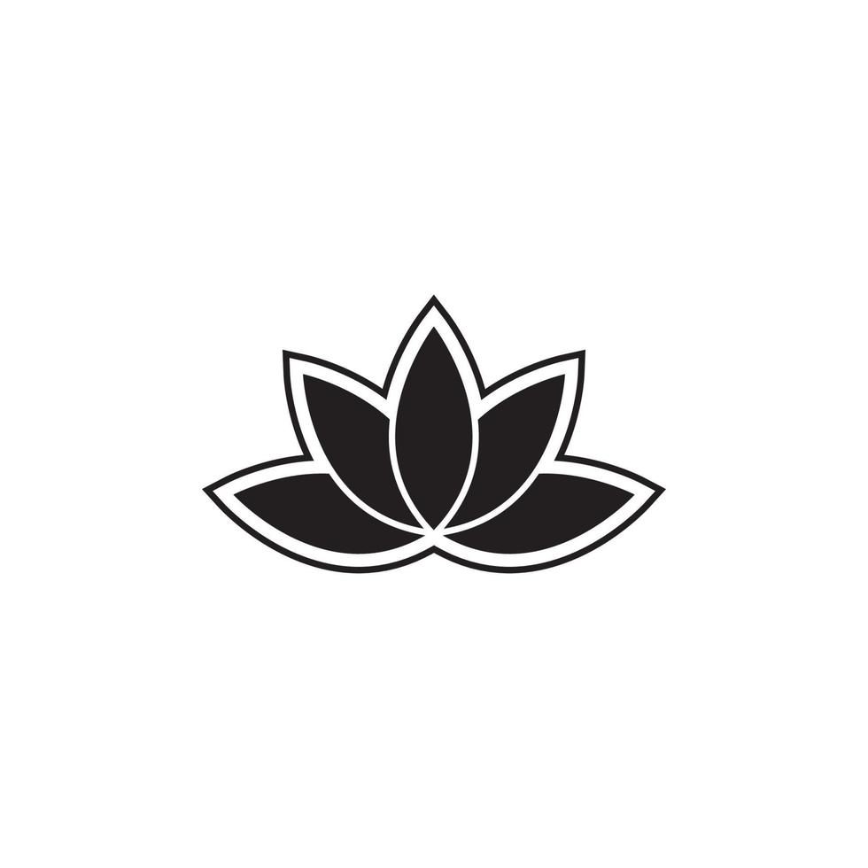 Schönheit Vektor Lotus Blumen Design Logo Vorlage Symbol