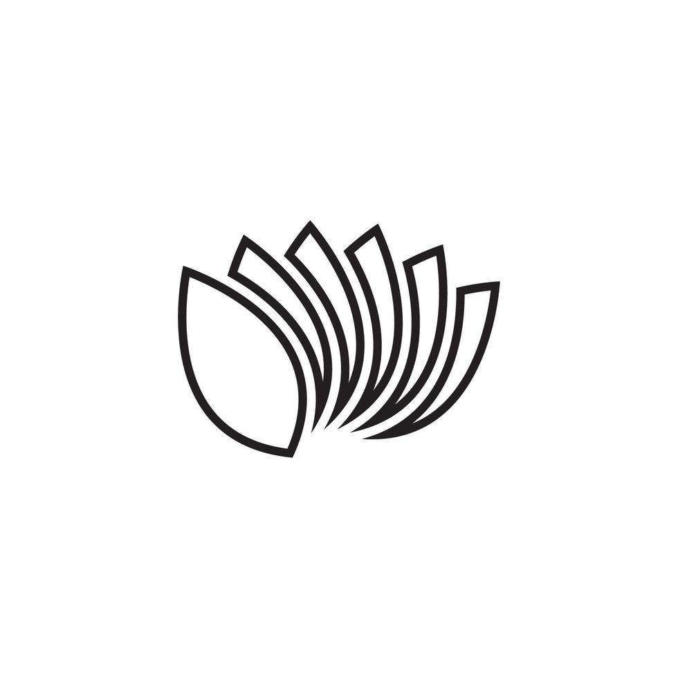 Schönheit Vektor Lotus Blumen Design Logo Vorlage Symbol