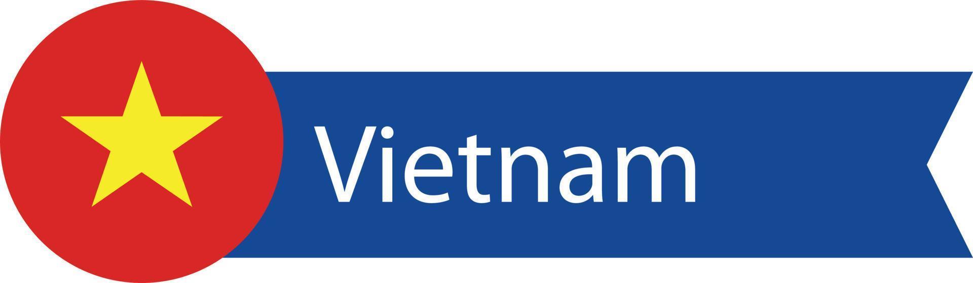 vietnam flagga symbol vektor