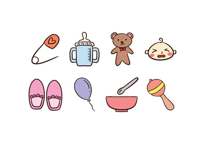 Baby-Icon Set vektor