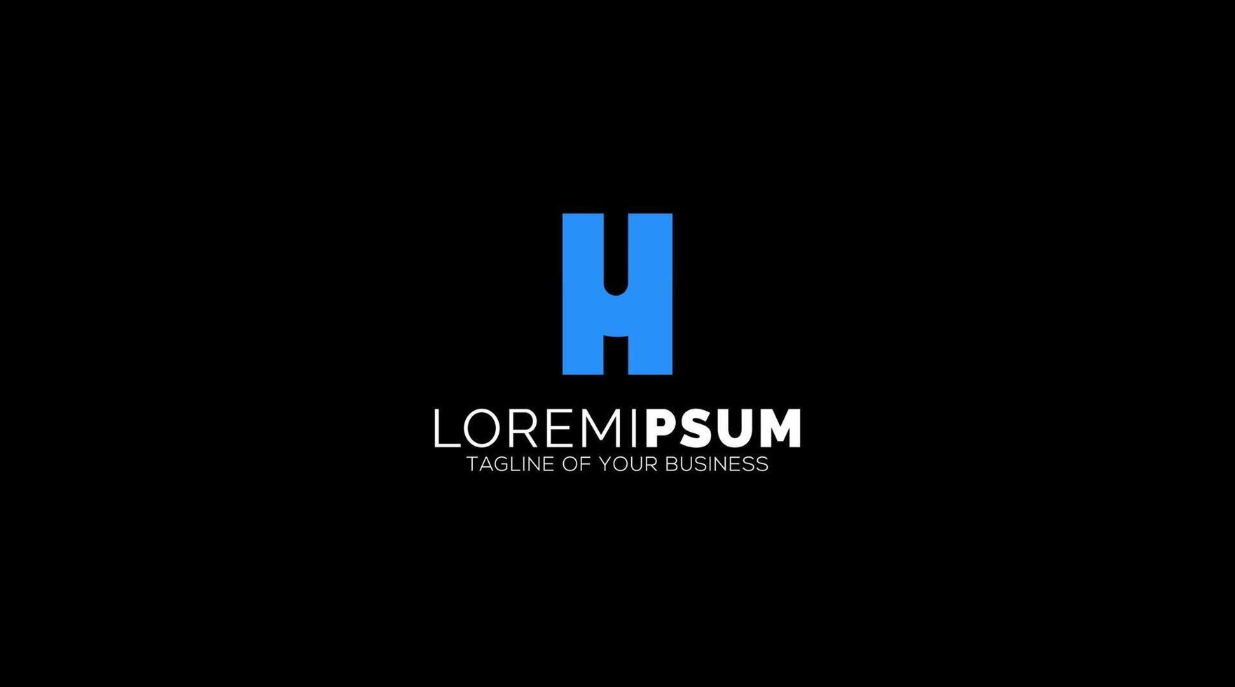 modern brev h logotyp design ikon symbol vektor mall