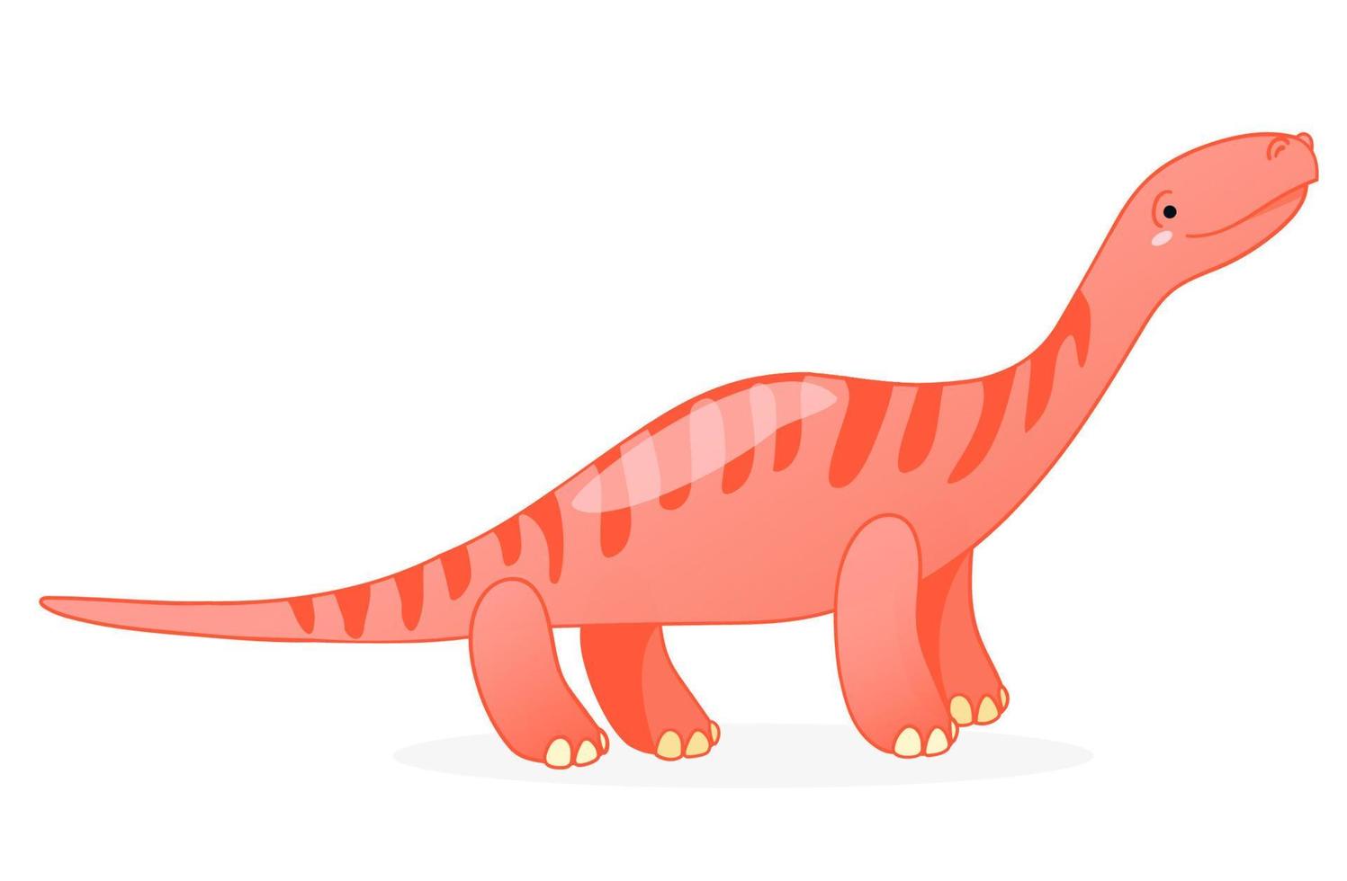 niedliche dinosaurier-cartoon-vektorillustration. vektor