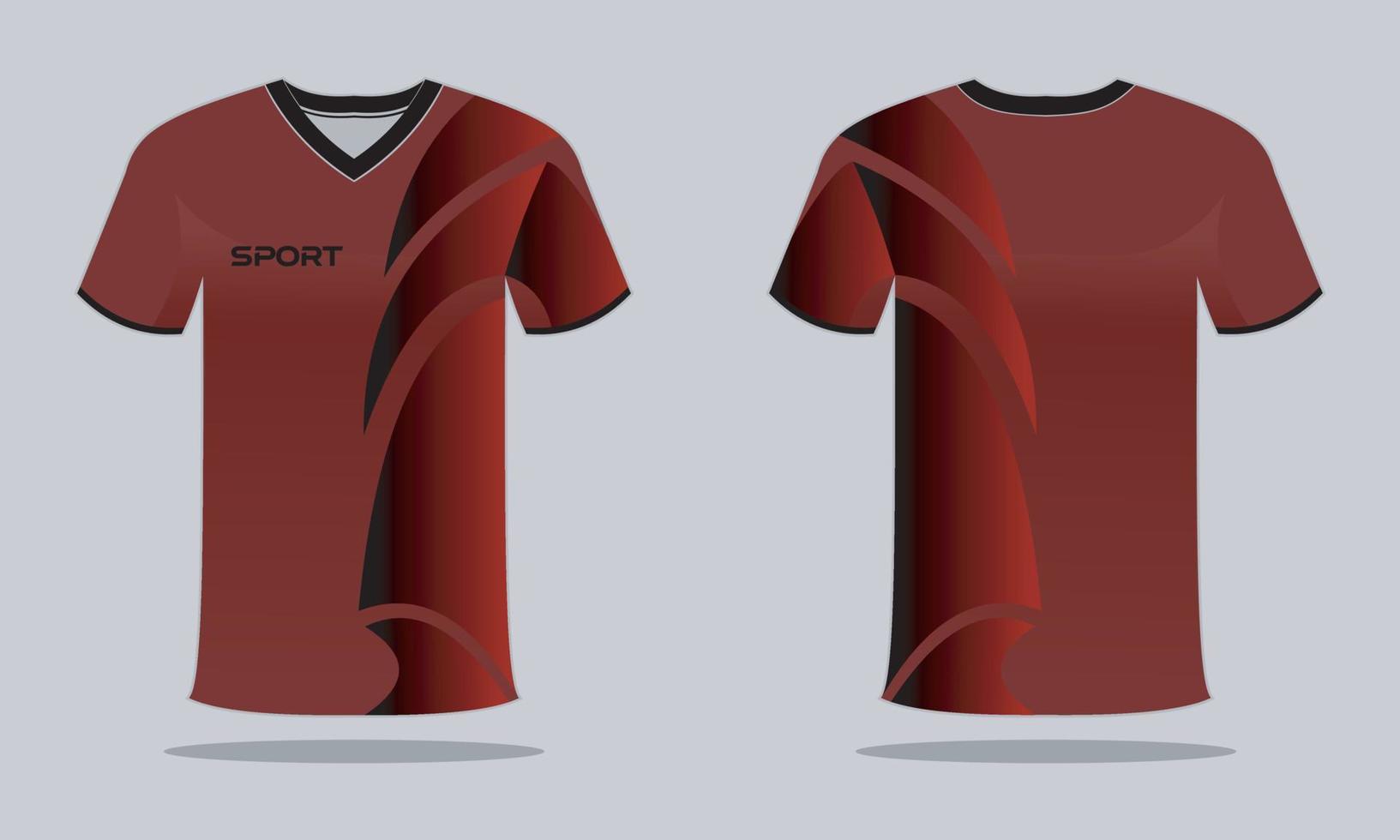 Sporttrikot und T-Shirt-Vorlage Sporttrikot-Design. Sportdesign für Fußball-Rennspiele vektor