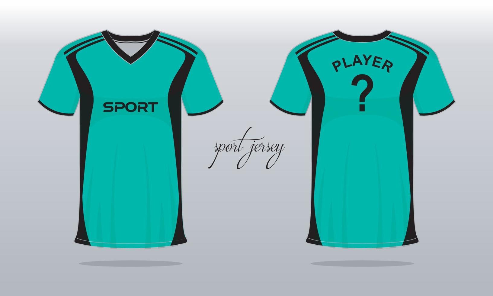 sporter jersey och t-shirt mall sporter jersey design. sporter design för fotboll tävlings gaming vektor