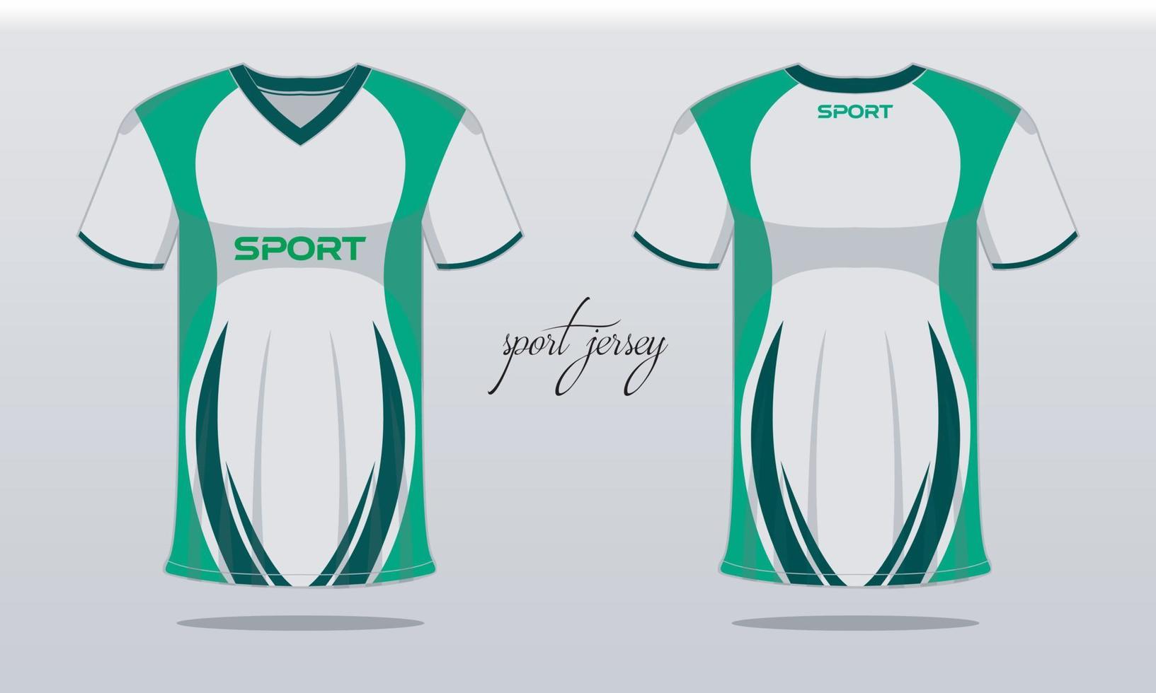 sporter jersey och t-shirt mall sporter jersey design. sporter design för fotboll tävlings gaming vektor