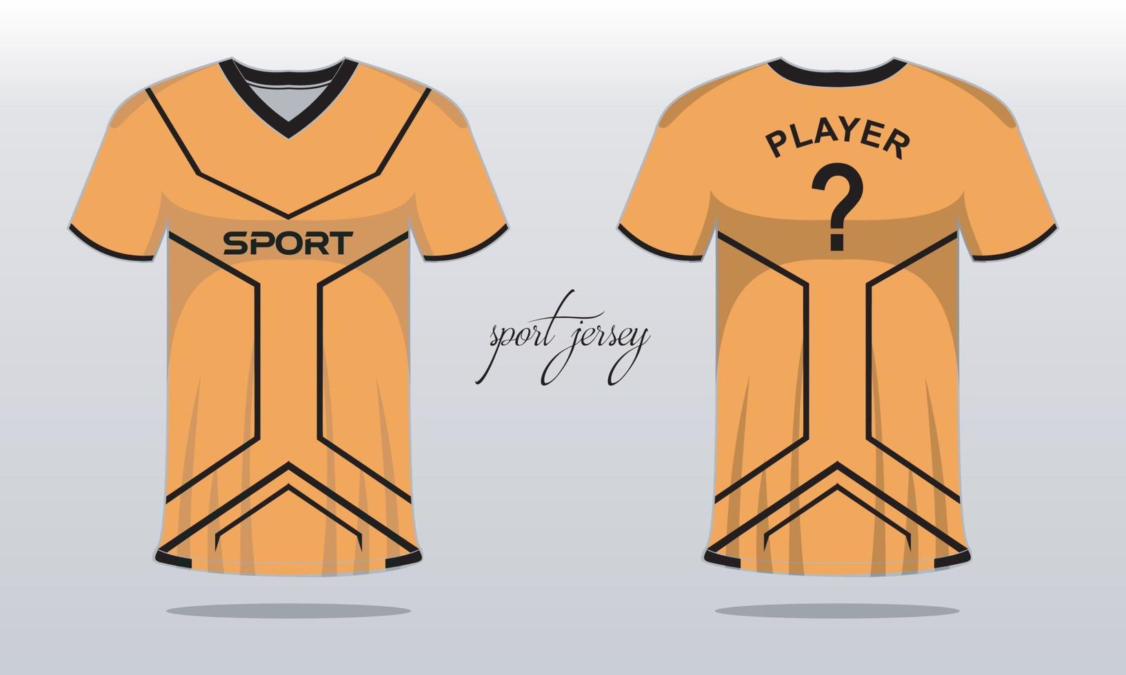 sporter jersey och t-shirt mall sporter jersey design. sporter design för fotboll tävlings gaming vektor