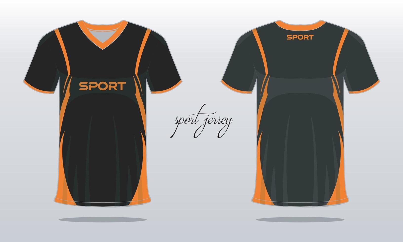 Sporttrikot und T-Shirt-Vorlage Sporttrikot-Design. Sportdesign für Fußball-Rennspiele vektor