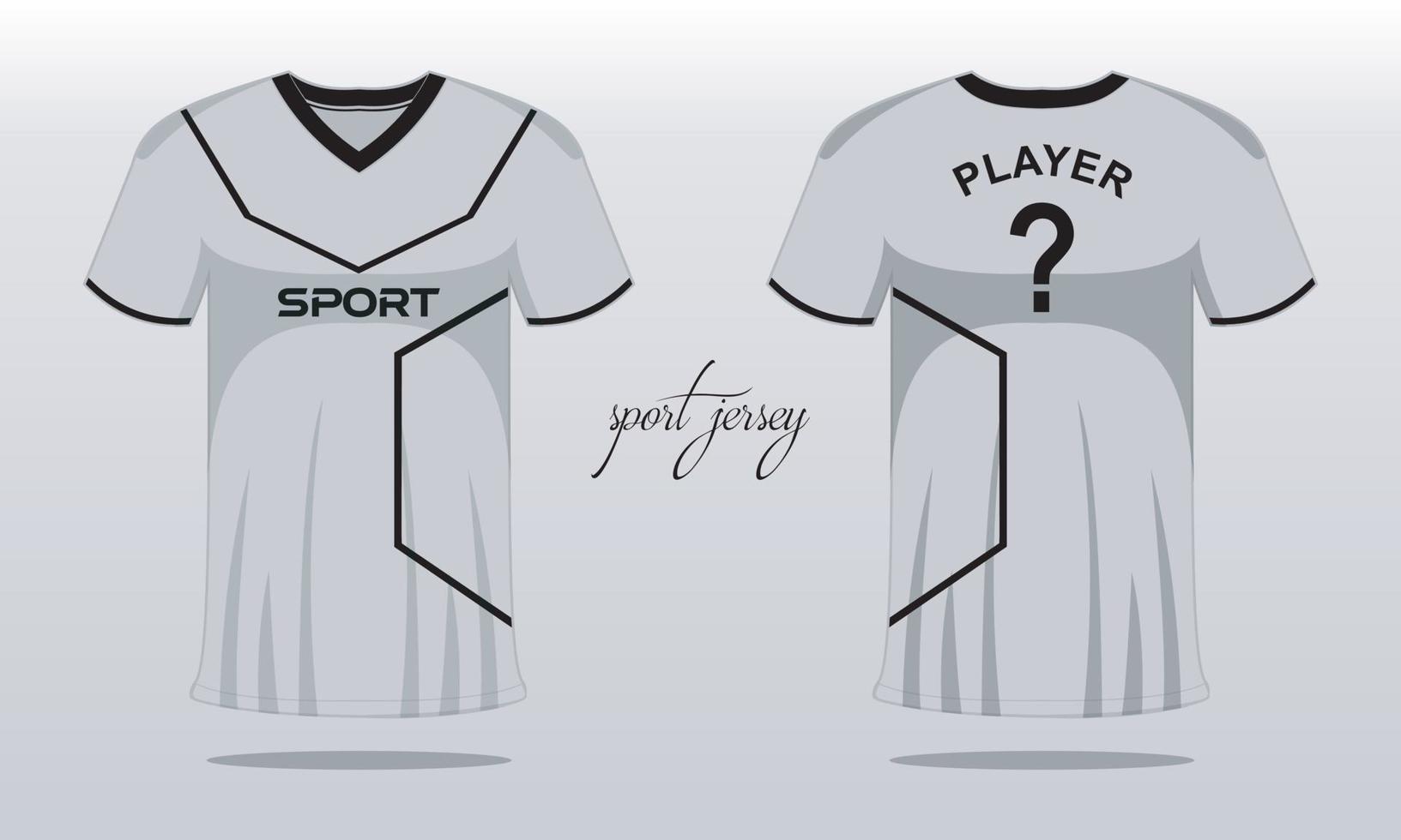 sporter jersey och t-shirt mall sporter jersey design. sporter design för fotboll tävlings gaming vektor