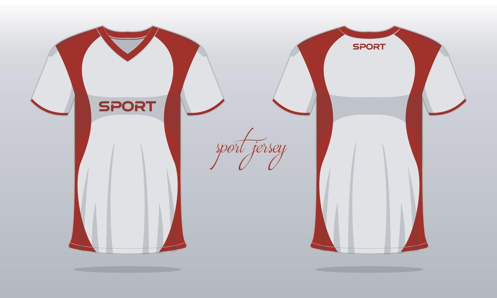 sporter jersey och t-shirt mall sporter jersey design. sporter design för fotboll tävlings gaming vektor