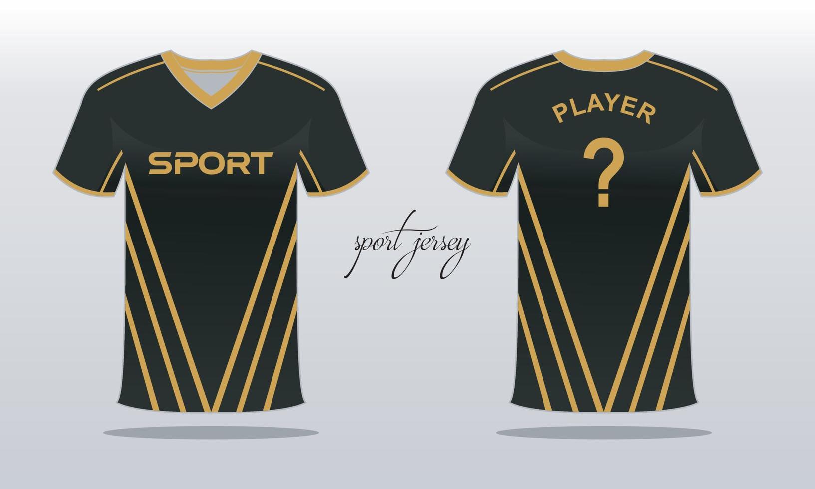 sporter jersey och t-shirt mall sporter jersey design. sporter design för fotboll tävlings gaming vektor