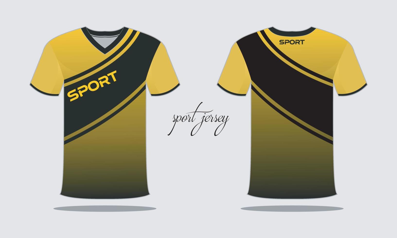 sporter jersey och t-shirt mall sporter jersey design. sporter design för fotboll tävlings gaming vektor