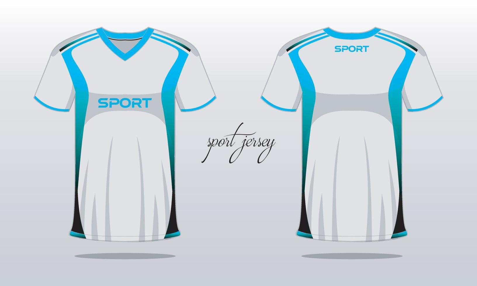 Sporttrikot und T-Shirt-Vorlage Sporttrikot-Design. Sportdesign für Fußball-Rennspiele vektor