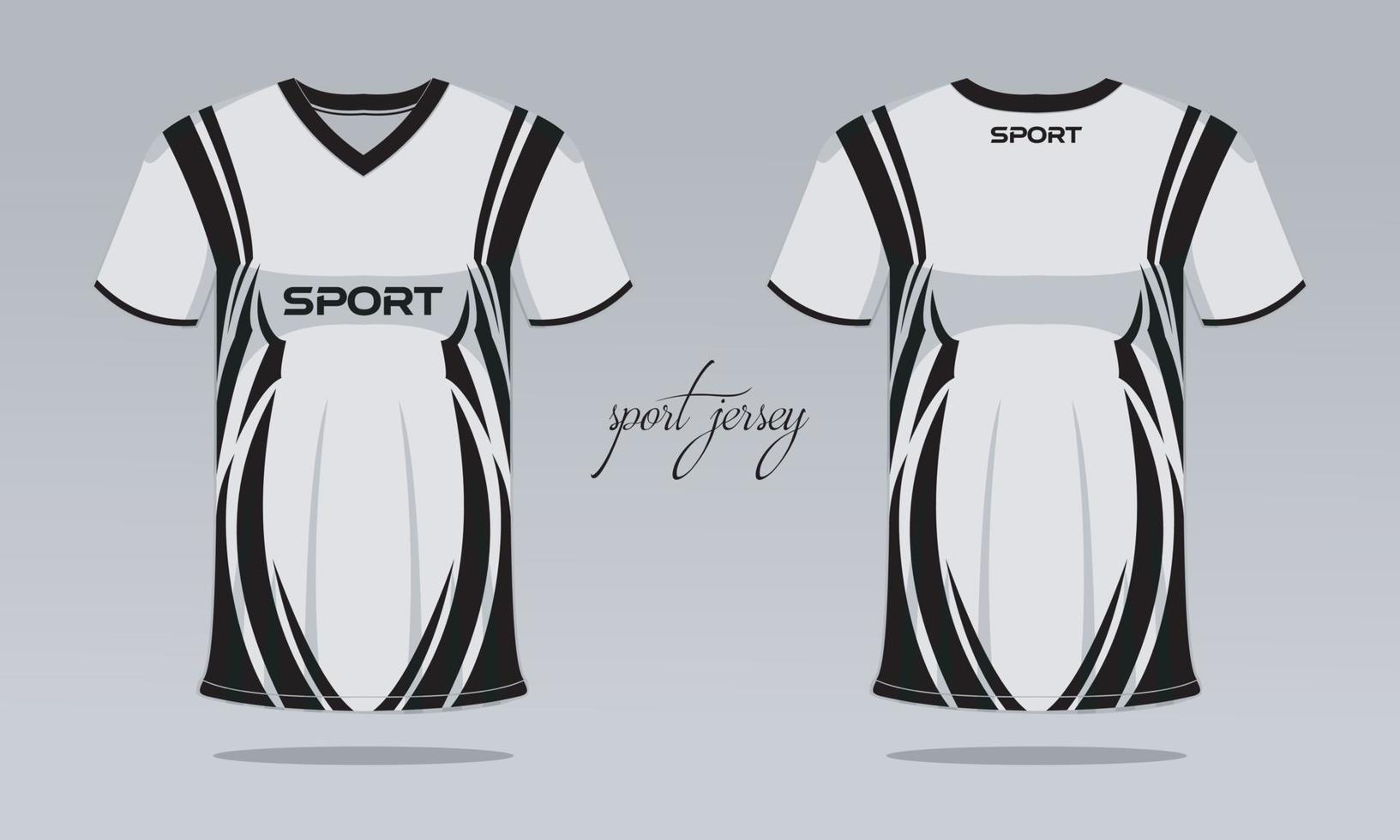 sporter jersey och t-shirt mall sporter jersey design. sporter design för fotboll tävlings gaming vektor