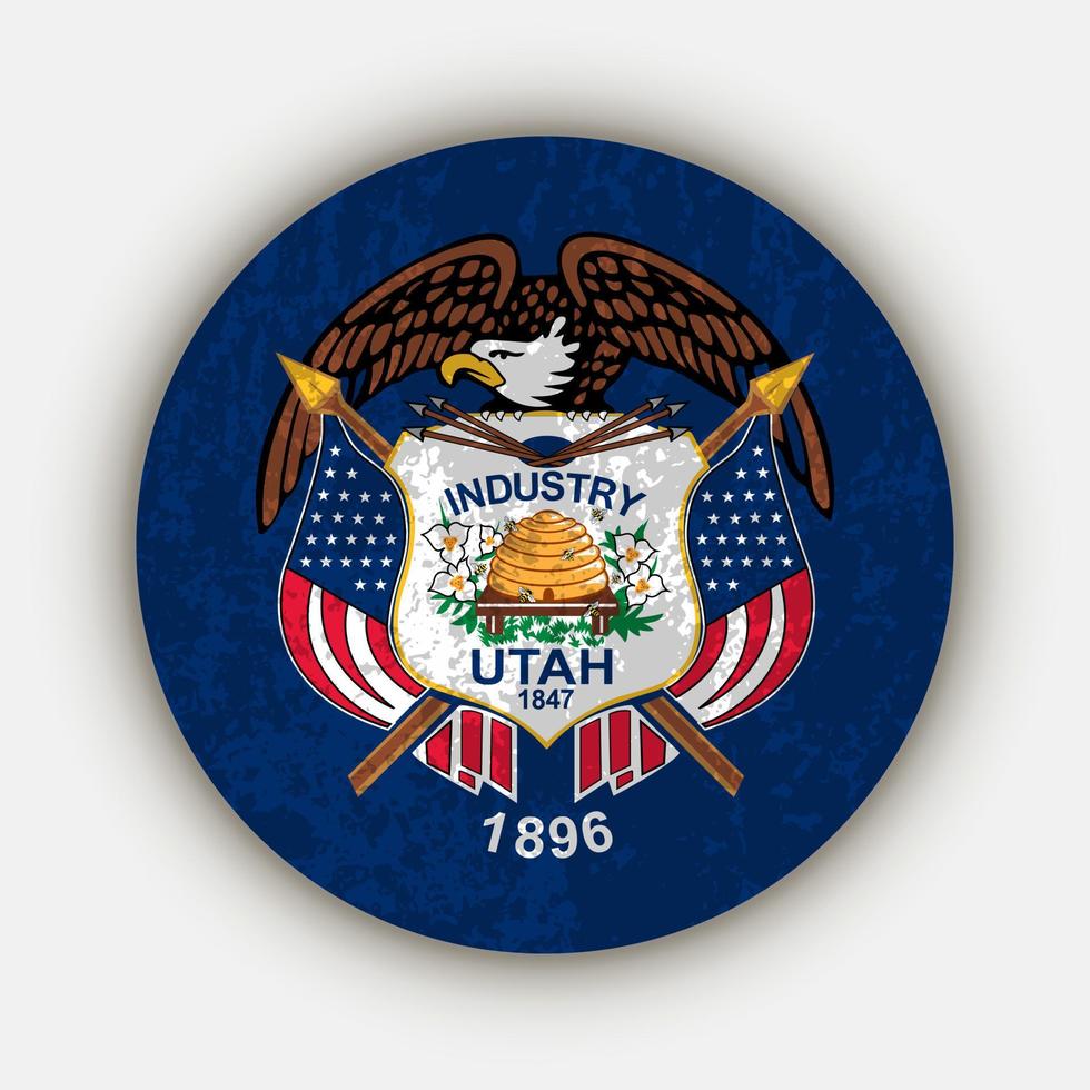 utah stat flagga. vektor illustration.