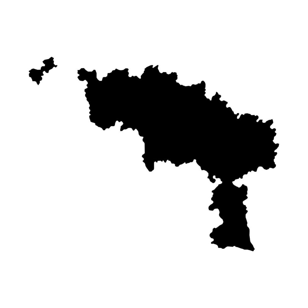 hainaut provins Karta, provinser av Belgien. vektor illustration.