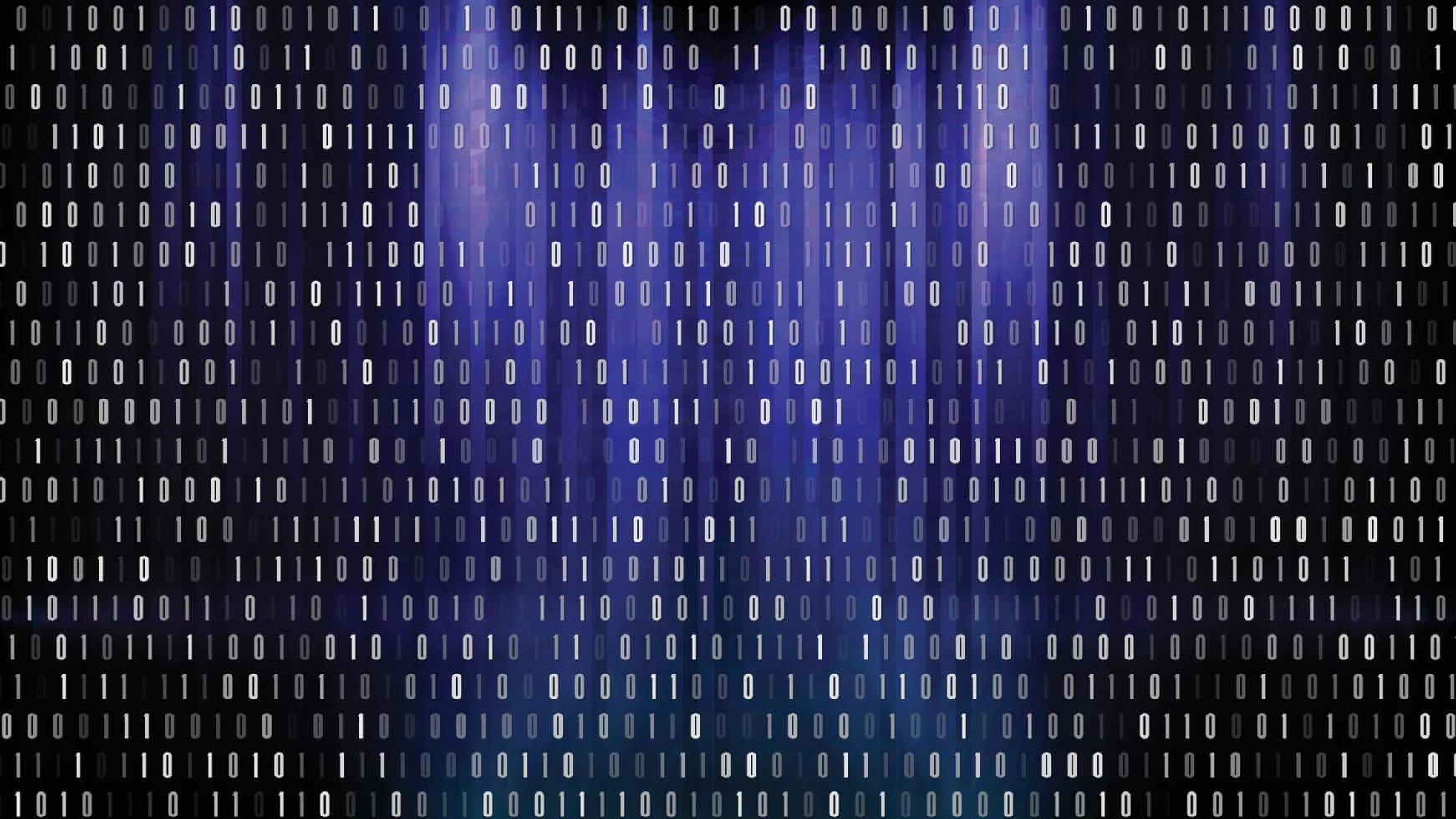 abstrakt trogen blå bakgrund teknologi av digital binär siffra vektor