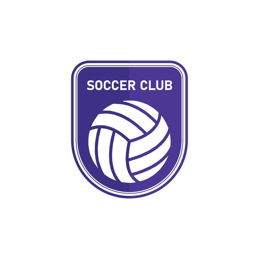 fotboll klubb team logotyp vektor