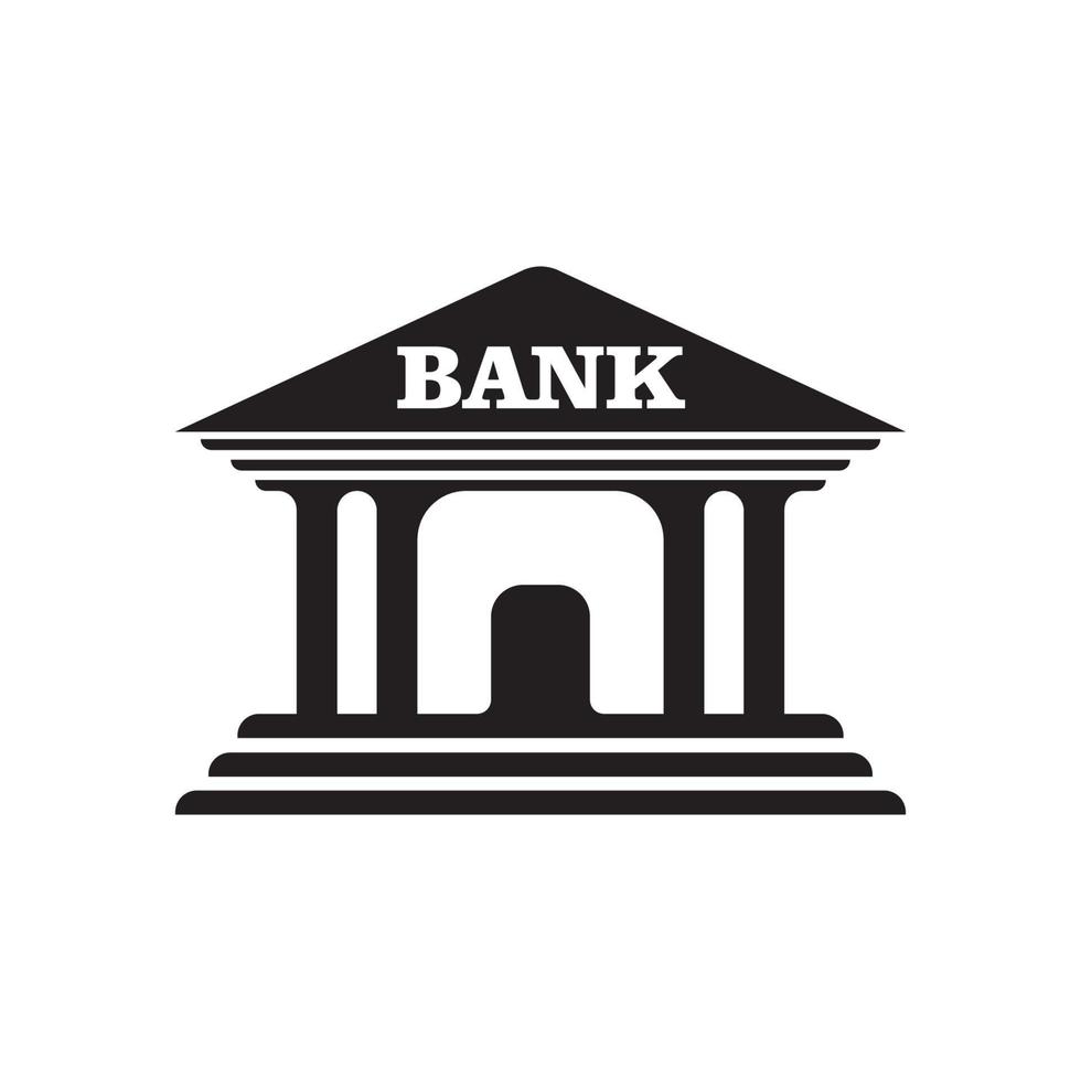 Bank ikon logotyp vektor design