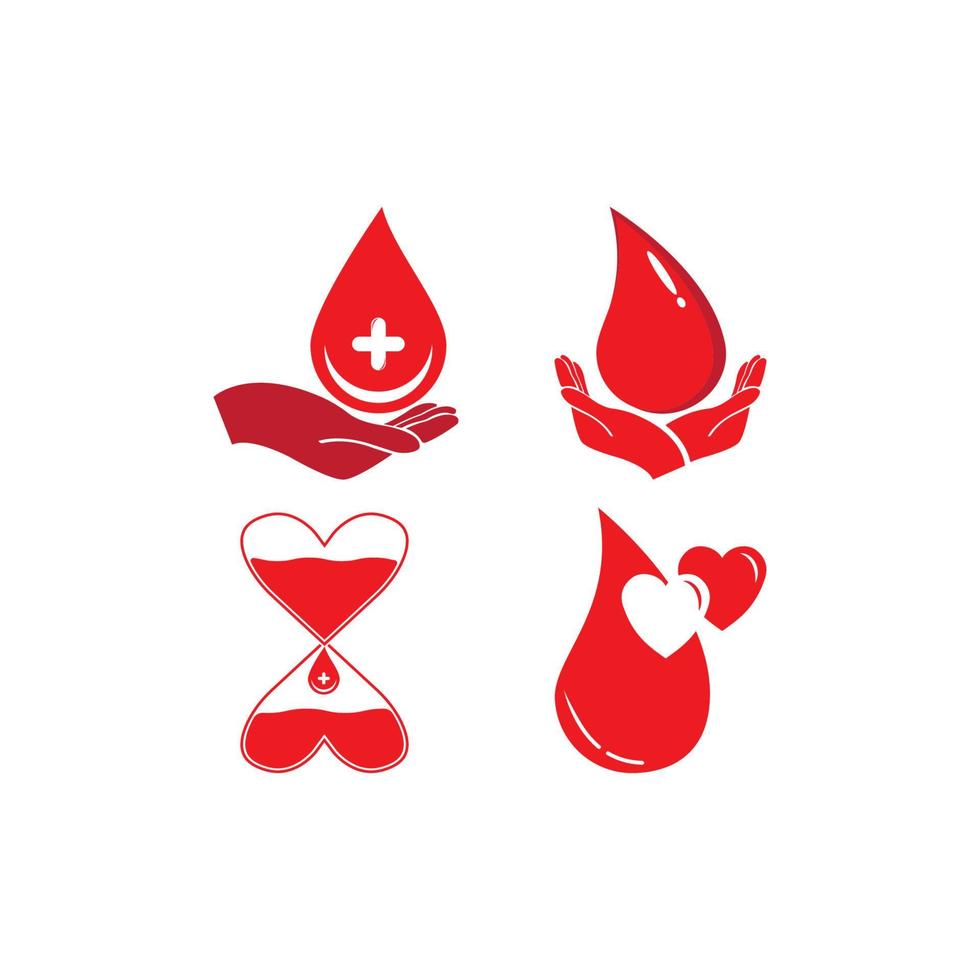 Bewusstseinstag zum Weltblutspendetag. weltweiter Blutspender vektor