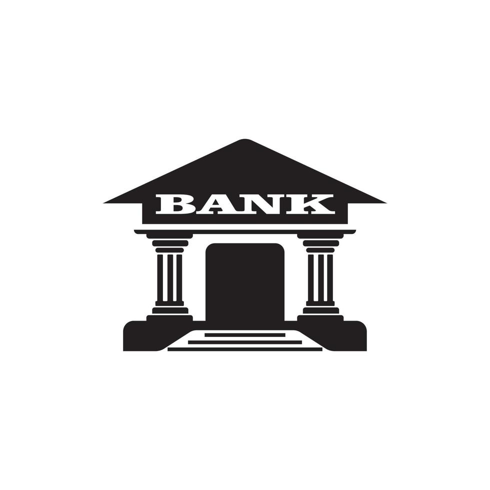 Bank-Symbol-Logo-Vektor-Design vektor