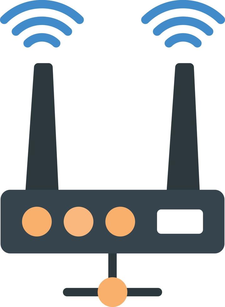 Router-Gerät flaches Symbol vektor