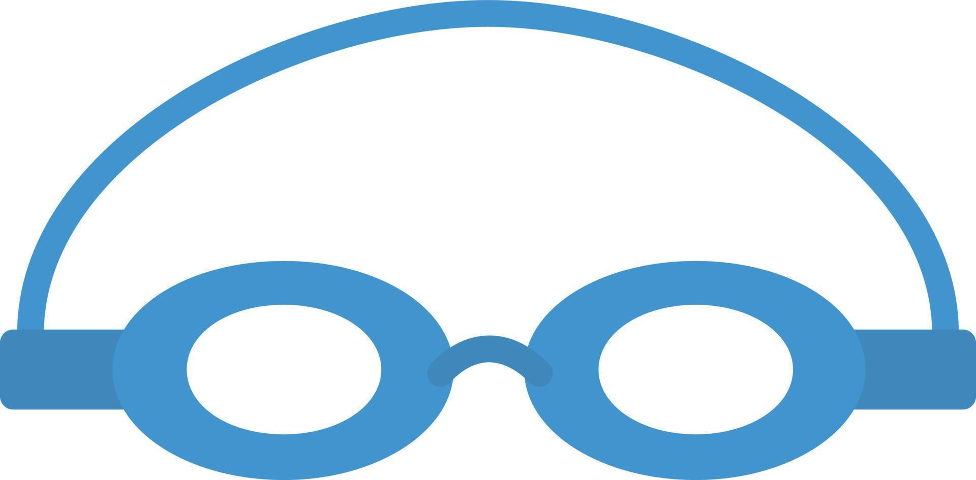 Schwimmerbrille flaches Symbol vektor