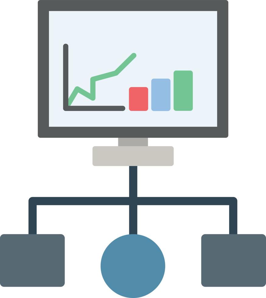 flödesschema platt ikon vektor
