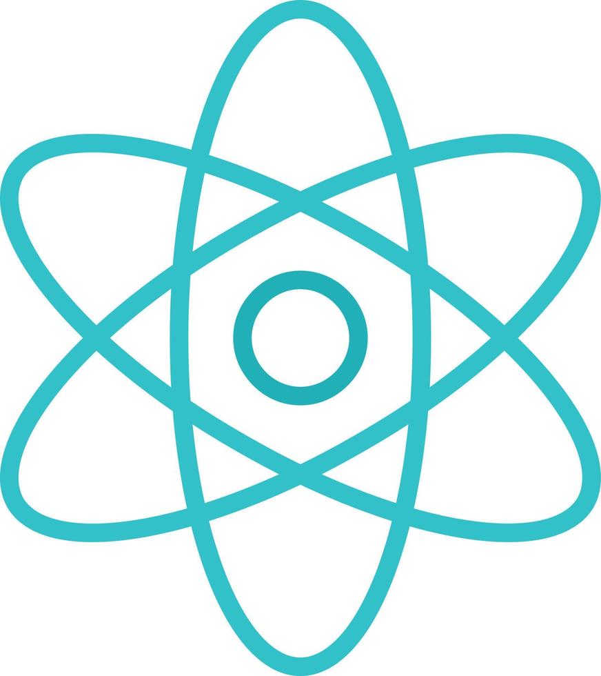 Atom flaches Symbol vektor