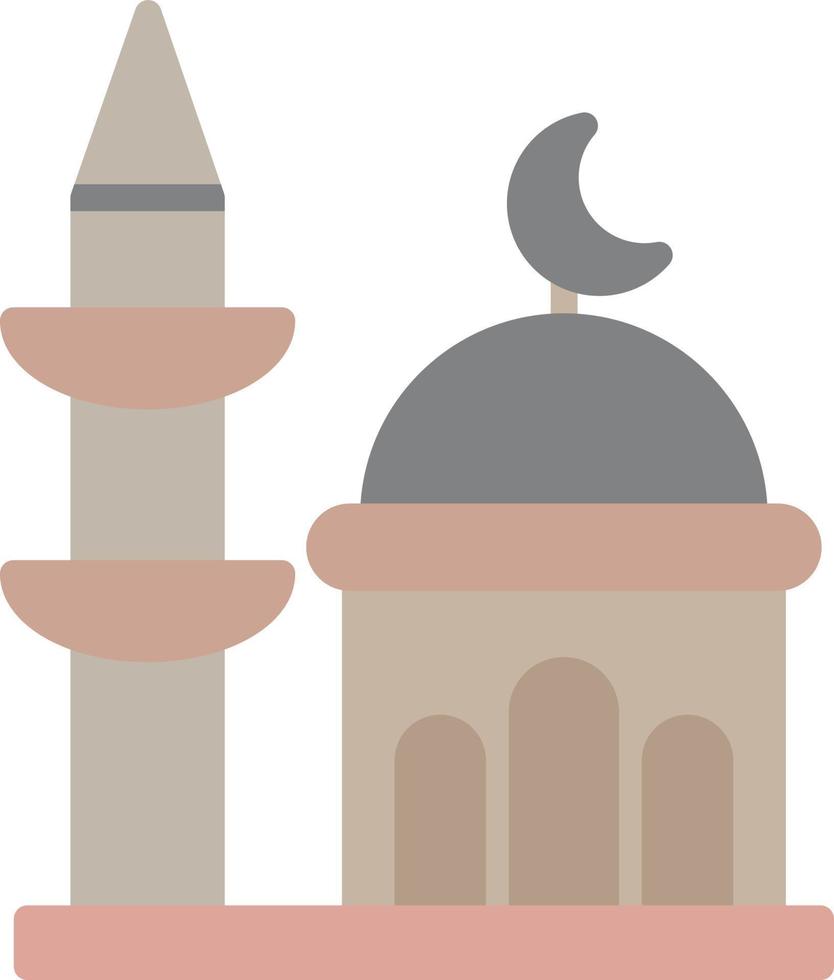 flaches Symbol für Minarett vektor