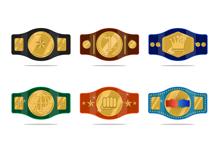 Realistisk Championship Belt vektor