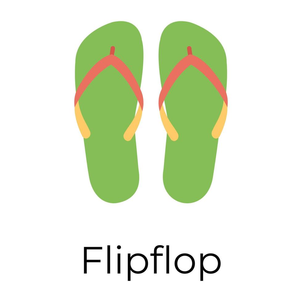 trendiger Flip-Flop vektor