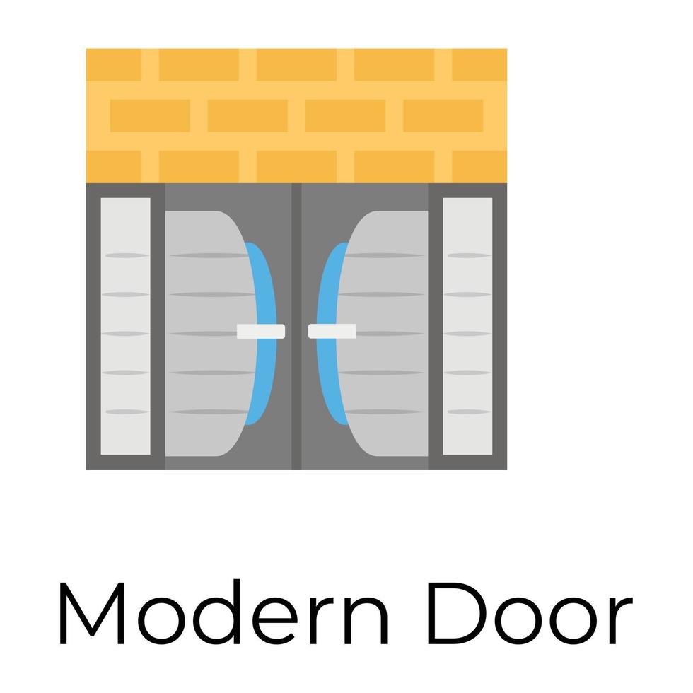 trendige moderne Tür vektor