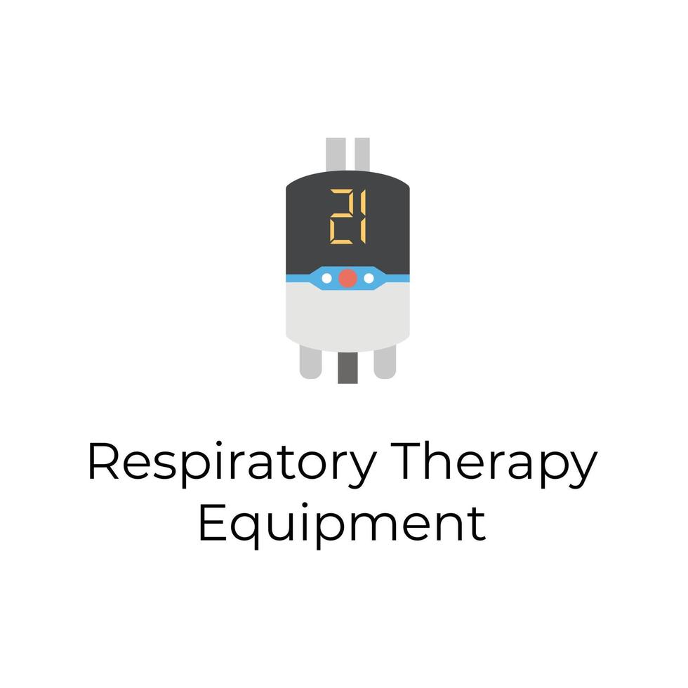 respiratorisk terapi Utrustning vektor