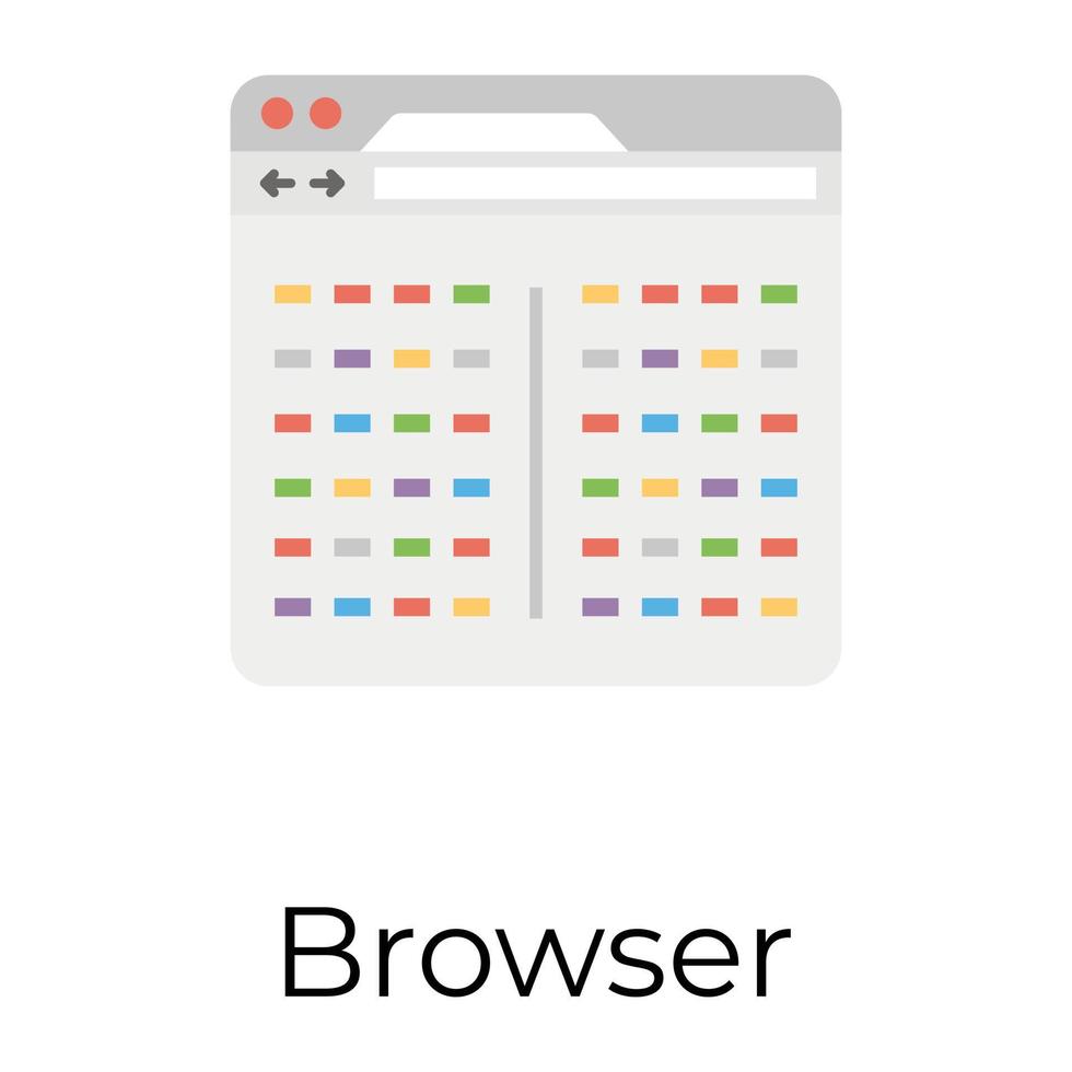 trendiga webbläsarkoncept vektor