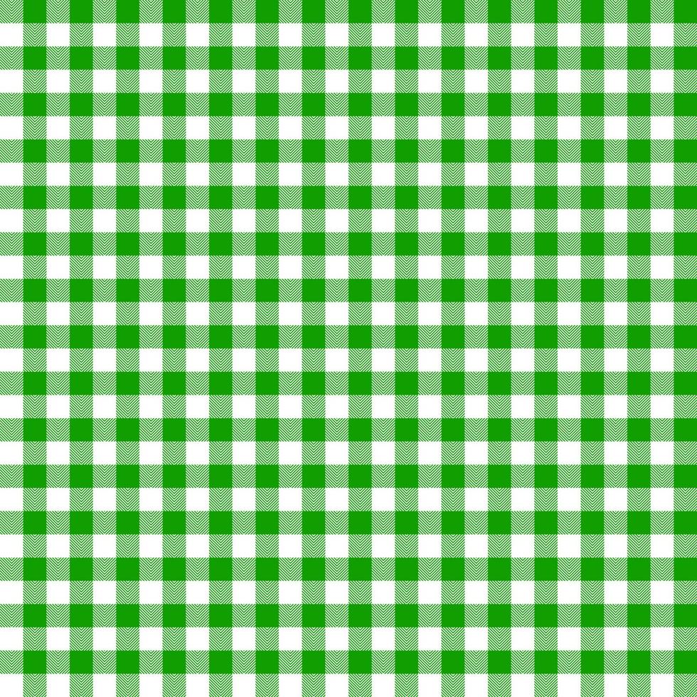 Gingham-Muster mit grüner Farbe für Schal, Hemd, Kleid usw. vektor