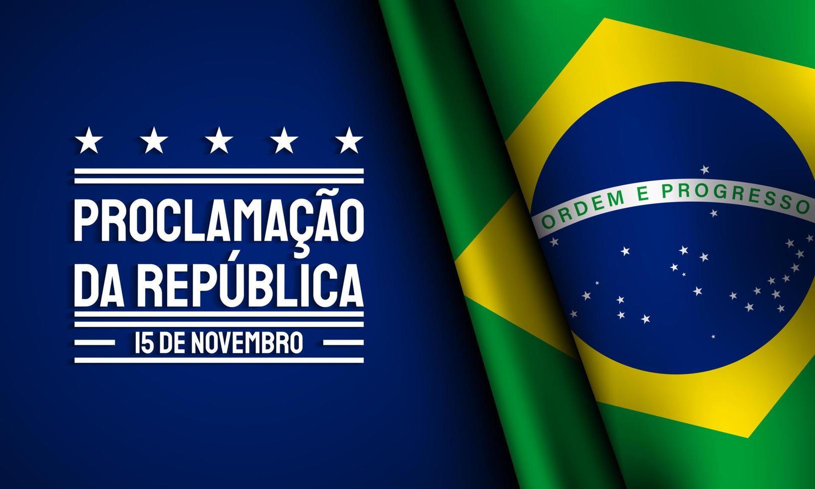 Brasilien republik dag bakgrund design. vektor illustration.
