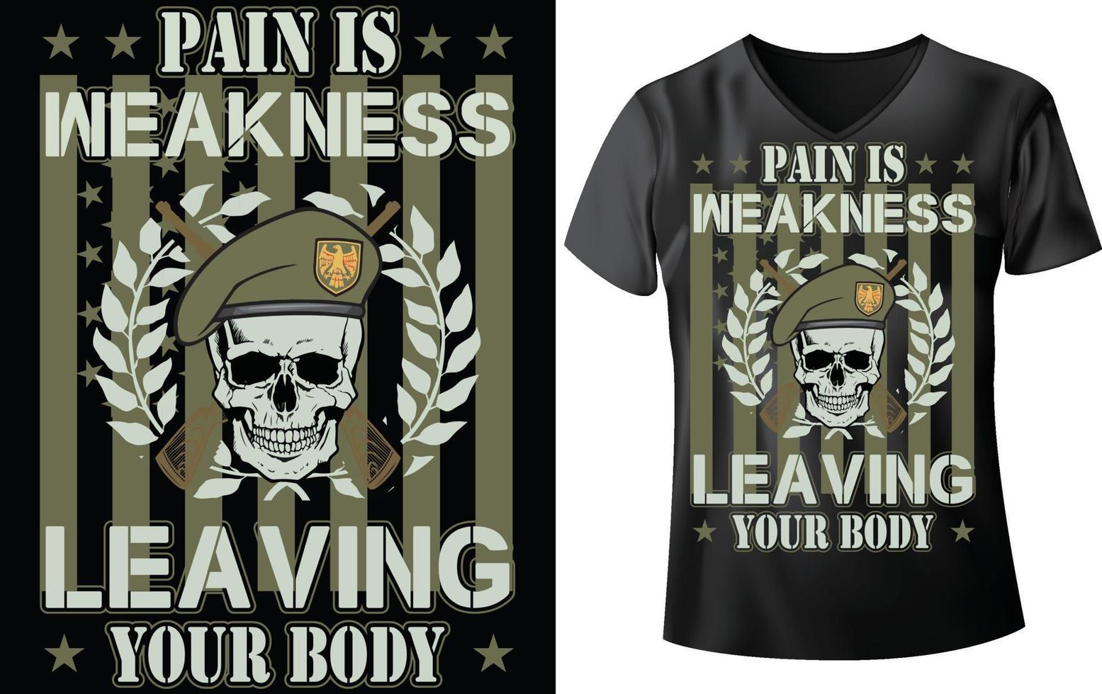 Veteranen-T-Shirt-Design vektor