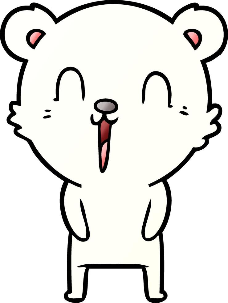 Vektor-Eisbär-Charakter im Cartoon-Stil vektor