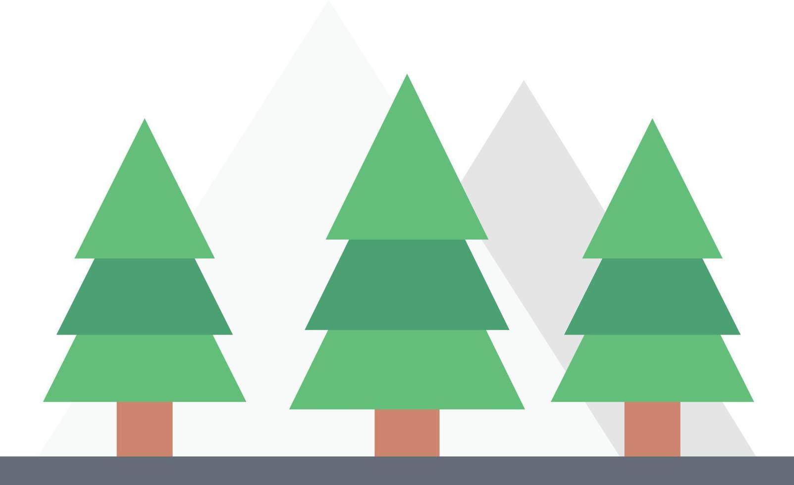 weihnachtsbäume vector illustration auf einem hintergrund. hochwertige symbole. vektorikonen für konzept und grafikdesign.