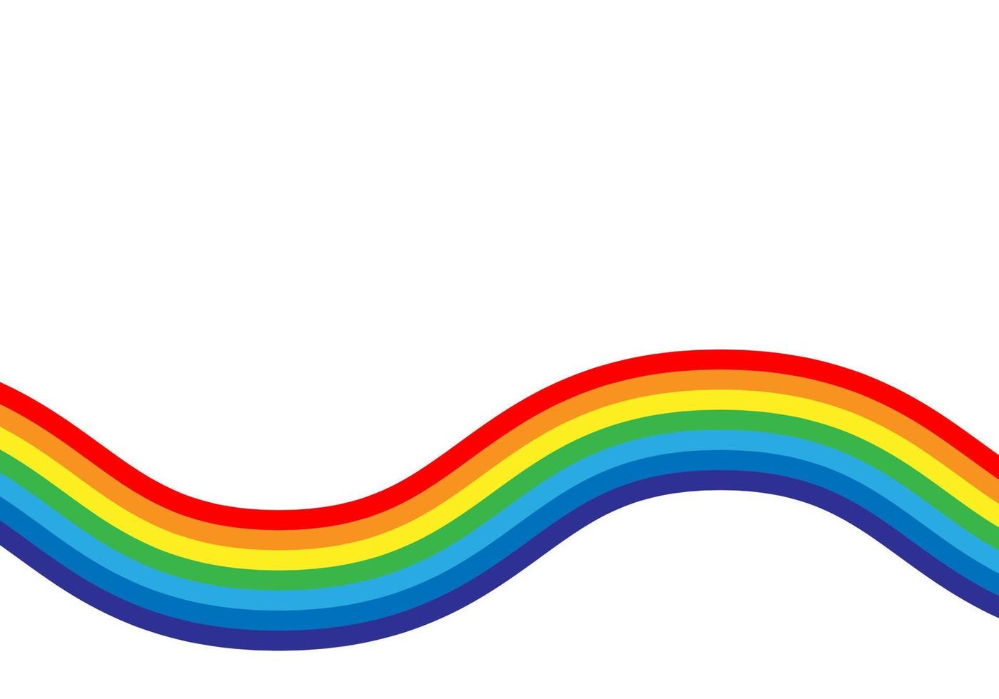 Regenbogen-Vektor-Illustration. farbenfrohes abstraktes Design. Farbgrafiksymbol Regenbogen. vektor