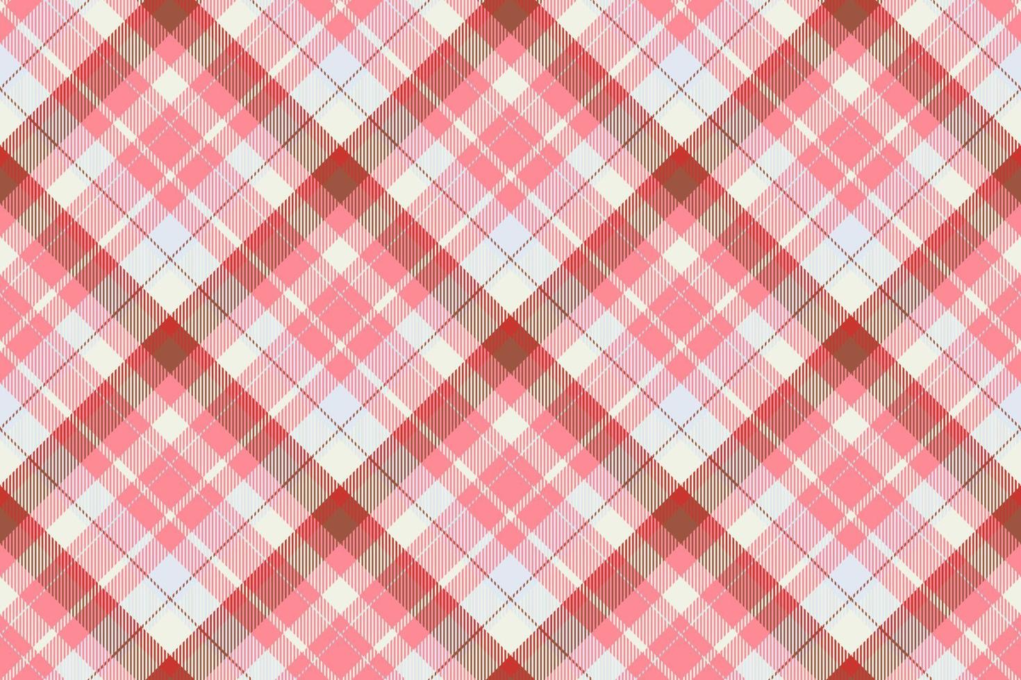 tartan schottland nahtloser karierter mustervektor. Retro-Hintergrundstoff. Vintage Check Farbe quadratische geometrische Textur. vektor