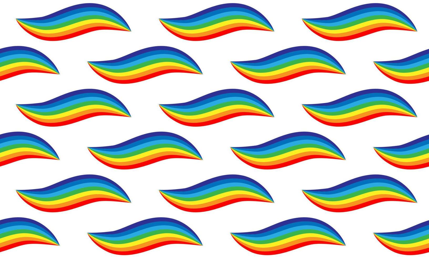 Regenbogenmuster nahtlos. buntes Hintergrundvektor-Texturdesign. abstrakte Cartoon-Streifen-Tapete. vektor