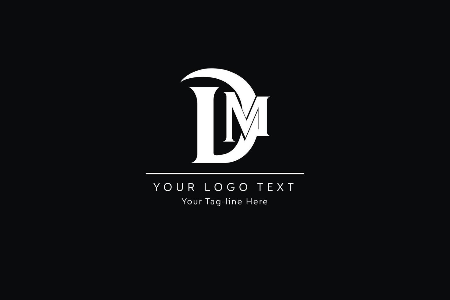 dn-Brief-Logo-Design. kreative moderne dn-buchstaben-symbol-vektor-illustration. vektor