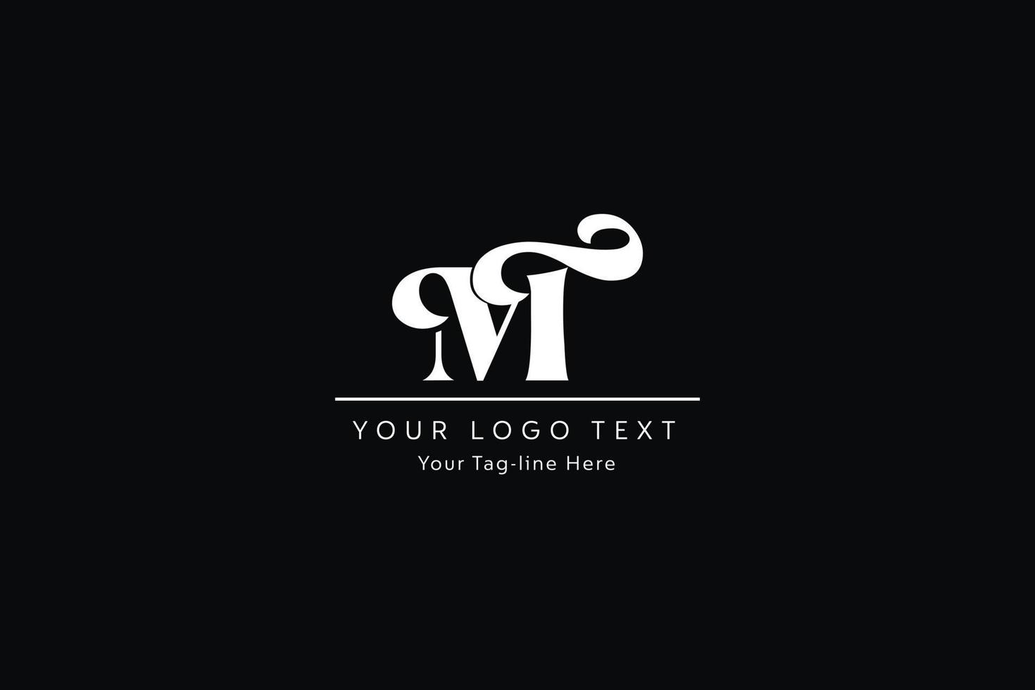 tm brev logotyp design. kreativa moderna tm bokstäver ikon vektorillustration. vektor