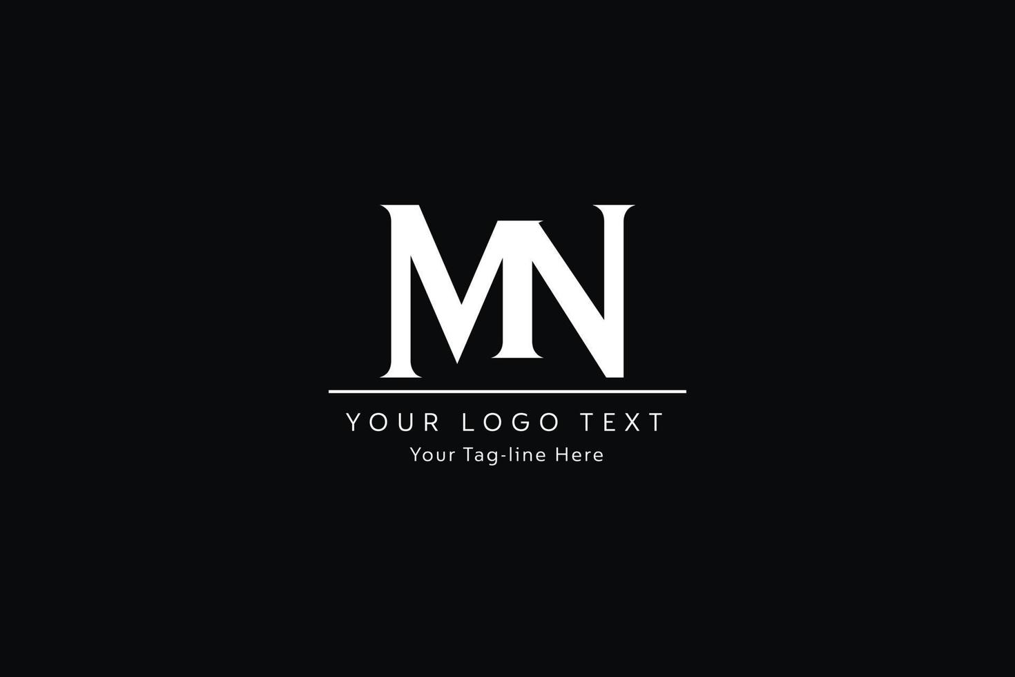 mn brev logotyp design. kreativ modern n m brev ikon vektor illustration.