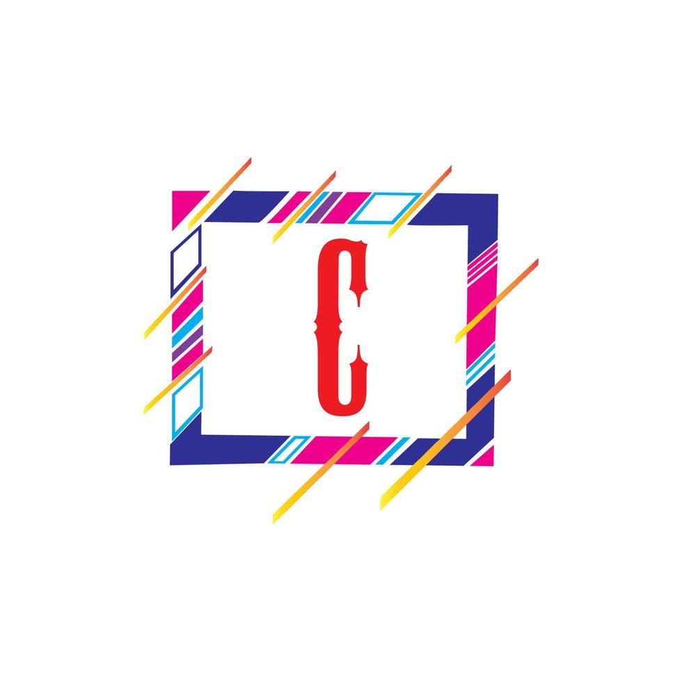 bokstaven c logotyp mall vektor ikondesign