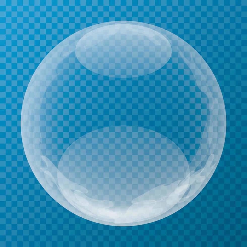 einzigartige Blase mit Blendung vektor